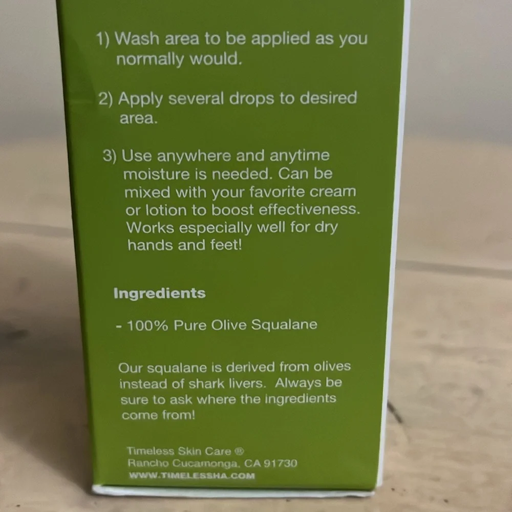 NEW Pure‎ Squalane Oil 2 oz (60 ml) Superior Moisturizer
